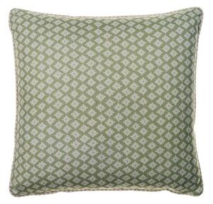 Maze Fennel, Sustainable Feather, Cushion - Andrew Martin Eco-conscious & Linen Blend & Viscose Blend Geometric & Small Prints