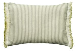 Picket Leaf/Island Trim, Sustainable Feather, Cushion - Andrew Martin Eco-conscious & With Trim/Fringe & Linen & Linen Blend Stripe