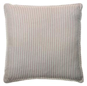 Picket Pink, Sustainable Feather, Cushion - Andrew Martin Eco-conscious & Linen Blend & Viscose Blend Small Prints & Stripe