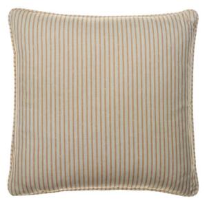 Picket Orange, Sustainable Feather, Cushion - Andrew Martin Eco-conscious & Linen Blend & Viscose Blend Small Prints & Stripe