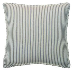 Picket Denim, Sustainable Feather, Cushion - Andrew Martin Eco-conscious & Linen Blend & Viscose Blend Small Prints & Stripe