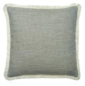 Wren Storm, Sustainable Feather, Cushion, 55cm x 55cm - Andrew Martin Sophie Paterson With Trim/Fringe & Cotton Blend & Linen Blend & Viscose Blend &