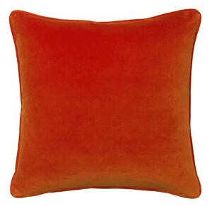 Medici Orange, Sustainable Feather, Cushion - Andrew Martin Eco-conscious & Cotton & Velvet Plain