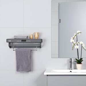UV Towel Dryer and Sanitizer, Bath or Kitchen, Wall Mounted, 60 cm, 450W, ElectricSun PREMIUM Gray