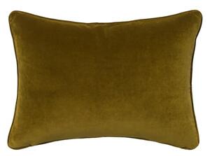 Medici Olive, Sustainable Feather, Cushion - Andrew Martin Eco-conscious & Cotton & Velvet Plain