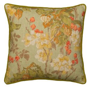 Midsummer Sage, Sustainable Feather, Cushion - Andrew Martin Cotton & Cotton Blend & Linen & Linen Blend Floral