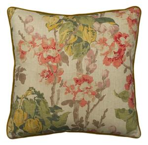 Midsummer Stone, Sustainable Feather, Cushion - Andrew Martin Eco-conscious & Cotton & Cotton Blend & Linen & Linen Blend Floral