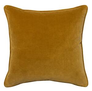 Medici Mustard, Sustainable Feather, Cushion - Andrew Martin Eco-conscious & Cotton & Velvet Plain