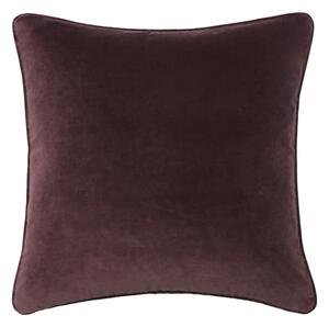 Medici Fig, Sustainable Feather, Cushion - Andrew Martin Eco-conscious & Cotton & Velvet Plain