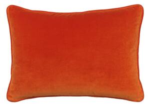 Medici Orange, Sustainable Feather, Cushion - Andrew Martin Eco-conscious & Cotton & Velvet Plain