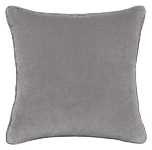 Medici Zinc, Sustainable Feather, Cushion - Andrew Martin Eco-conscious & Cotton & Velvet Plain