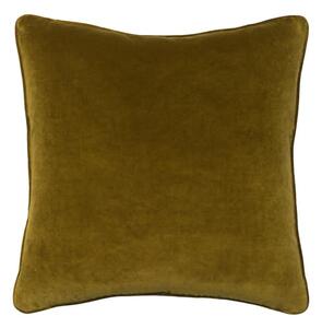 Medici Olive, Sustainable Feather, Cushion - Andrew Martin Eco-conscious & Cotton & Velvet Plain