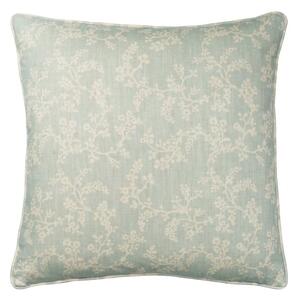 Vine Duck Egg, Sustainable Feather, Cushion - Andrew Martin Eco-conscious & Cotton & Cotton Blend & Linen & Linen Blend Floral