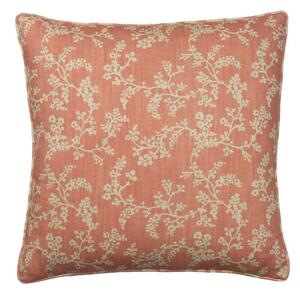 Vine Coral, Sustainable Feather, Cushion - Andrew Martin Eco-conscious & Cotton & Cotton Blend & Linen & Linen Blend Floral