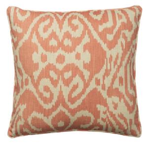 Otter Coral, Sustainable Feather, Cushion - Andrew Martin Eco-conscious & Cotton & Cotton Blend & Linen & Linen Blend Ikat