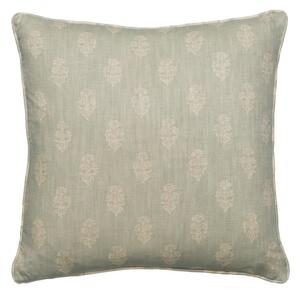 Buttercup Duck Egg, Sustainable Feather, Cushion - Andrew Martin Eco-conscious & Cotton & Cotton Blend & Linen & Linen Blend Floral