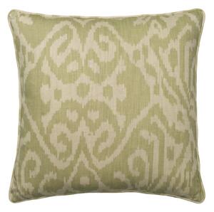 Otter Fennel, Sustainable Feather, Cushion - Andrew Martin Eco-conscious & Cotton & Cotton Blend & Linen & Linen Blend Ikat