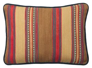 Las Salinas 2, Sustainable Feather, Cushion, 55CM X 40CM - Andrew Martin Cotton Blend Kilim & Stripe