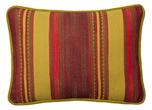 Las Salinas 6, Sustainable Feather, Cushion, 55CM X 40CM - Andrew Martin Cotton Blend Kilim & Stripe