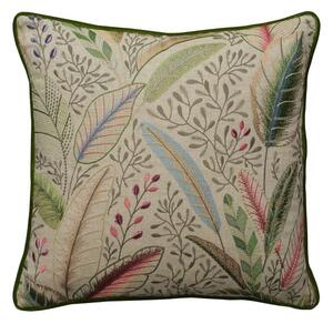 Spirit Sunset, Sustainable Feather, Cushion - Andrew Martin Linen & Linen Blend Embroidered & Floral