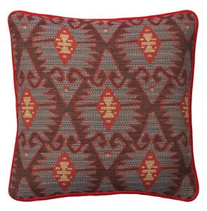 Espiga Blue, Sustainable Feather, Cushion, 55cm x 55cm - Andrew Martin Cotton Blend Kilim