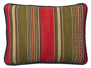 Las Salinas 4, Sustainable Feather, Cushion, 55CM X 40CM - Andrew Martin Cotton Blend Kilim & Stripe