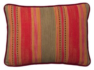 Las Salinas 5, Sustainable Feather, Cushion, 55CM X 40CM - Andrew Martin Cotton Blend Kilim & Stripe