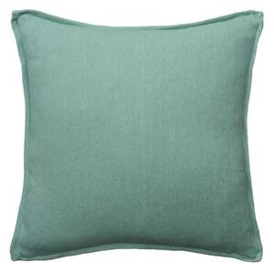 Rocco Lagoon, Sustainable Feather, Cushion, 55cm x 55cm - Andrew Martin With Trim/Fringe & Linen & Linen Blend Plain