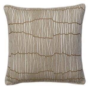 Canale Almond, Sustainable Feather, Cushion - Andrew Martin Sophie Paterson Cotton Blend & Linen Blend & Viscose Blend Geometric