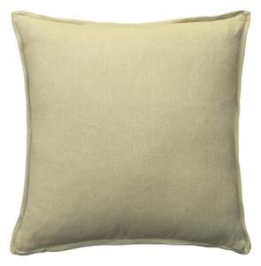 Rocco Sage, Sustainable Feather, Cushion, 55cm x 55cm - Andrew Martin With Trim/Fringe & Linen & Linen Blend Plain