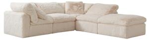 Truman Junior Sectional Sofa - Cream Fur - Andrew Martin