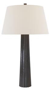 Fluted Spire Table Lamp Iron, Table Lamp, Aged Iron - Andrew Martin