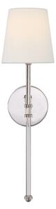 Camille Wall Light Nickel, Wall Light, Polished Nickel - Andrew Martin