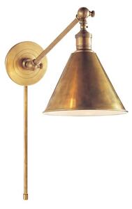 Boston Wall Light Brass, Wall Light, Hand-Rubbed Antique Brass - Andrew Martin