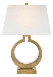 Ring Form Table Lamp Brass, Table Lamp, Small, Antique-Burnished Brass - Andrew Martin