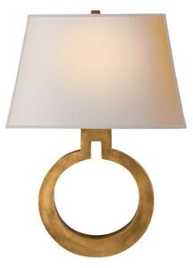 Ring Form Wall Light Brass, Wall Light, Antique-Burnished Brass - Andrew Martin