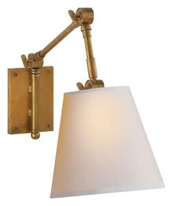 Graves Wall Light Brass, Wall Light, Hand-Rubbed Antique Brass - Andrew Martin