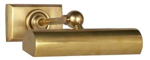 Cabinet Maker's Single Picture Light Brass, Picture Light, Small, Hand-Rubbed Antique Brass - Andrew Martin