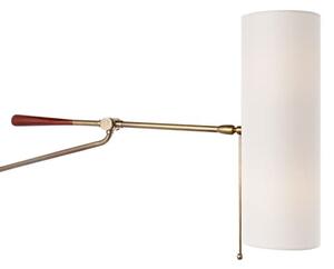 Frankfort Wall Light Brass, Wall Light, Antique Brass/Mahogany - Andrew Martin