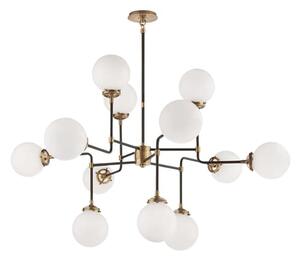 Bistro Chandelier, Hand-Rubbed Antique Brass - Andrew Martin