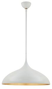 Agnes Pendant Light, White, Large, Plaster White - Andrew Martin