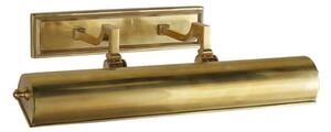 Dean Double Picture Light Brass, Picture Light, Small, Natural Brass - Andrew Martin