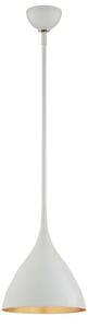 Agnes Pendant Light, White, Small, Plaster White - Andrew Martin
