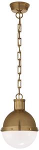 Hicks Pendant Brass, Pendant Light, Small, Hand-Rubbed Antique Brass - Andrew Martin