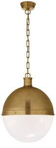 Hicks Pendant Brass, Pendant Light, Extra Large, Hand-Rubbed Antique Brass - Andrew Martin