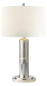 Longacre Table Lamp Nickel, Table Lamp, Small, Polished Nickel - Andrew Martin