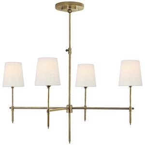 Bryant Chandelier Brass, Hand-Rubbed Antique Brass - Andrew Martin