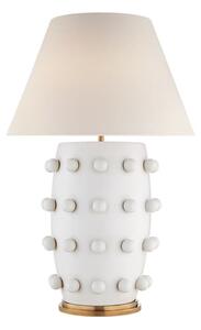 Linden Table Lamp White, Table Lamp, Medium, Plaster White - Andrew Martin