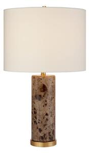 Cliff Table Lamp Brown Marble, Table Lamp - Andrew Martin