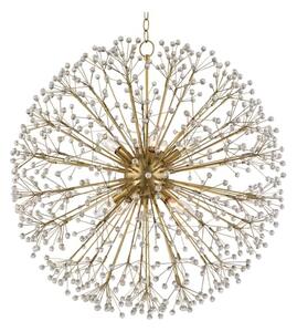 Dunkirk Chandelier Brass, Large, Aged Brass - Andrew Martin